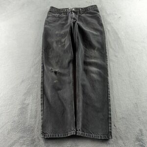 Vintage Levis Jeans Mens 33x32 (Fits 30x29) Black Faded Distressed Thrashed Y2K